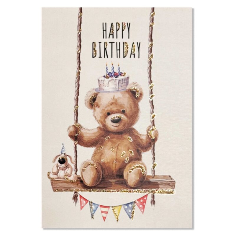 Kort - Happy birthday - bear