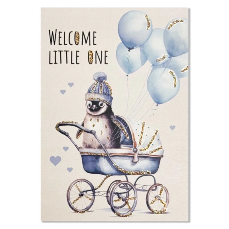 Kort - Welcome little one - boy